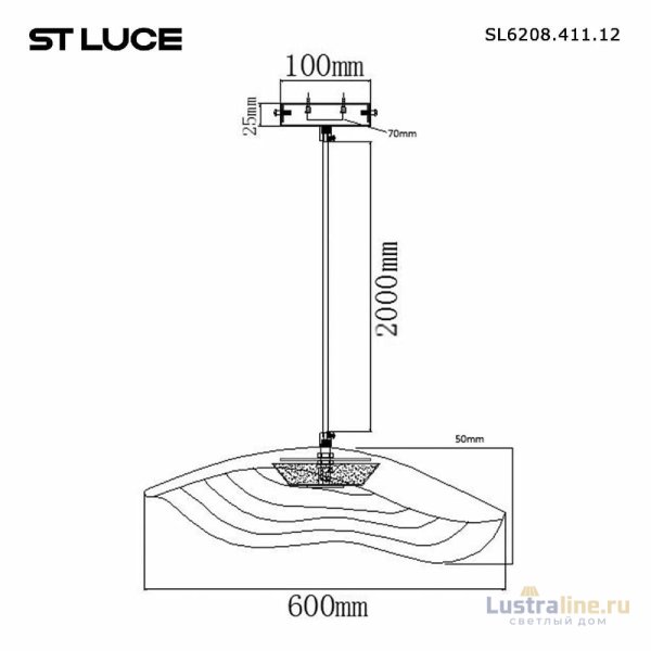 Подвесной светильник ST Luce Oasis SL6208.411.12
