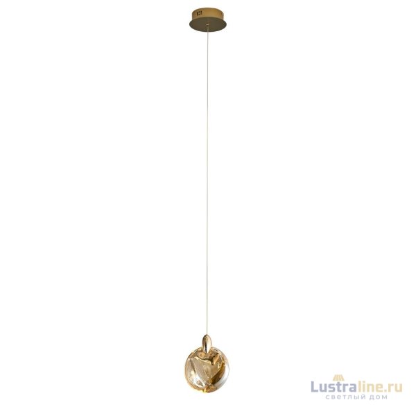 Подвесной светильник Delight Collection OD2440-1 gold/amber Подвесной светильник Delight Collection OD2440-1 gold/amber