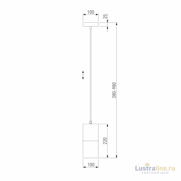 Подвесной светильник Eurosvet Hosk 50233/1 матовое золото