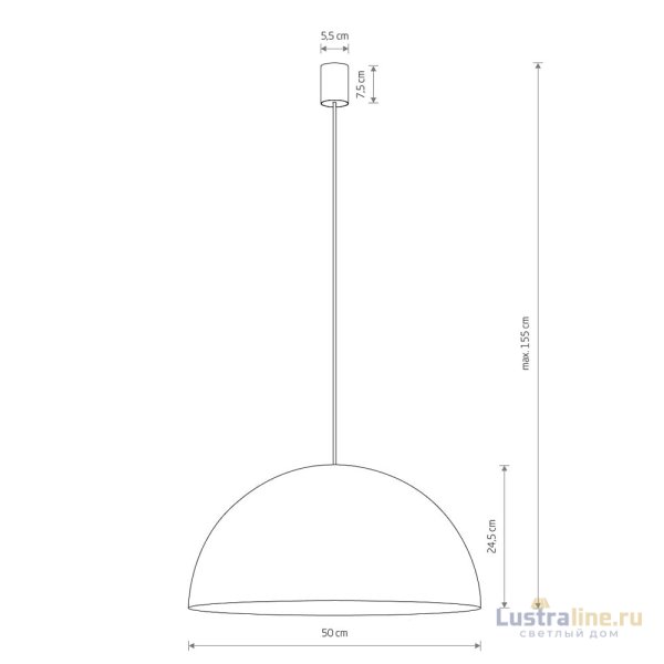Подвесной светильник Nowodvorski Hemisphere Super L White 10696