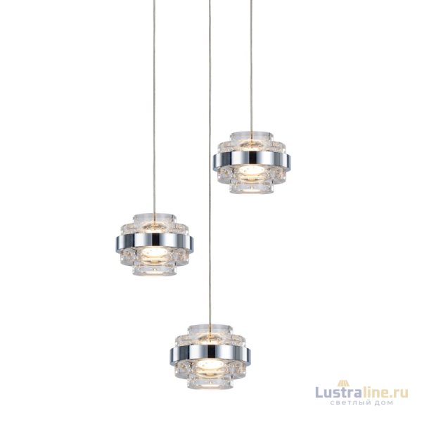 Подвесной светильник Delight Collection MD22030002 MD22030002-3A chrome/clear УЦ Подвесной светильник Delight Collection MD22030002 MD22030002-3A chrome/clear УЦ