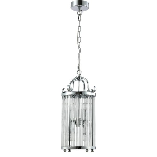 Подвесной светильник Crystal Lux Tadeo TADEO SP4 D200 CHROME/TRANSPARENTE