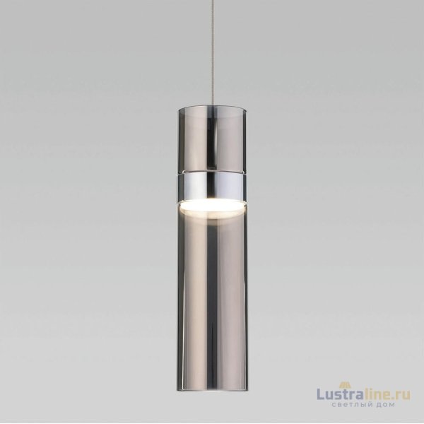 Подвесной светильник Eurosvet Lumen 50244/1 LED хром/дымчатый a061289 Подвесной светильник Eurosvet Lumen 50244/1 LED хром/дымчатый a061289