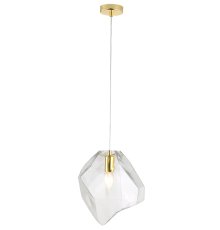 Подвесной светильник Crystal Lux NUESTRO SP1 GOLD/TRANSPARENT