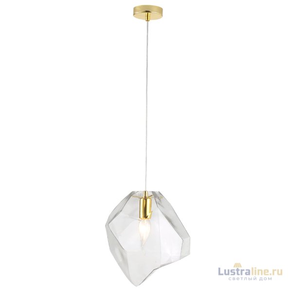Подвесной светильник Crystal Lux NUESTRO SP1 GOLD/TRANSPARENT Подвесной светильник Crystal Lux NUESTRO SP1 GOLD/TRANSPARENT