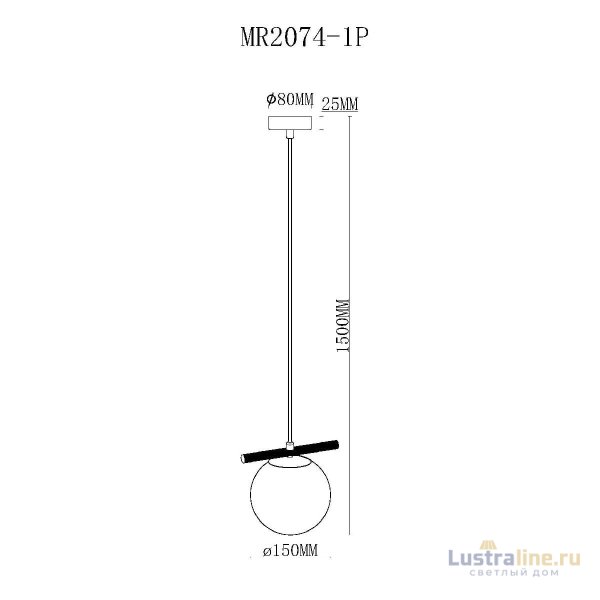 Подвесной светильник Myfar Francis MR2074-1P
