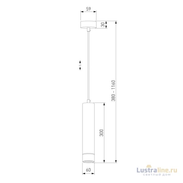 Подвесной светильник Eurosvet DLN107 GU10 черный/золото