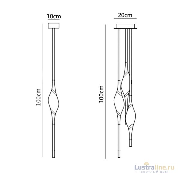 Подвесной светильник ImperiumLoft Pezzo 154908-60