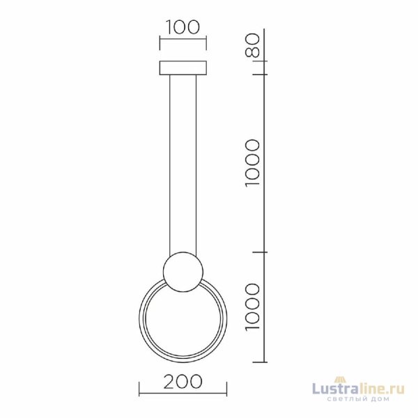 Подвесной светильник LED4U 8575 BK
