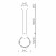 Подвесной светильник LED4U 8575 BK