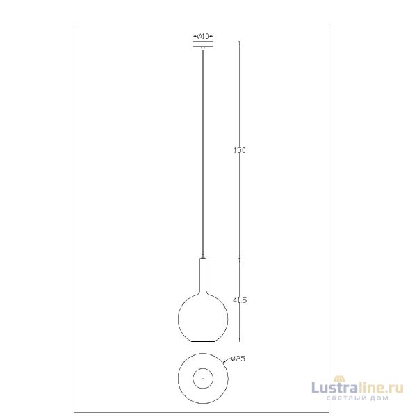 Подвесной светильник Arte Lamp Gala A2725SP-1SG