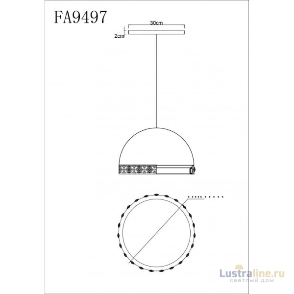 Подвесной светильник Ambrella Light Acrylica FA9497