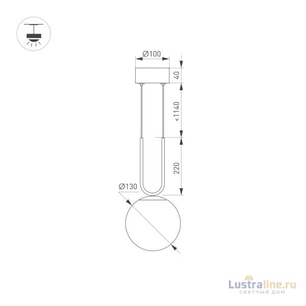 Подвесной светильник Arlight SP-Beads-Hang-U-R130-10W Day4000 036526