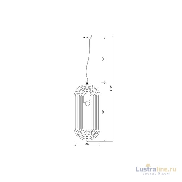 Подвесной светильник Garda Decor K2MP-95BR Подвесной светильник Garda Decor K2MP-95BR