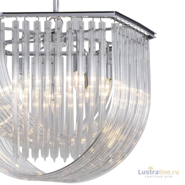 Подвесной светильник Delight Collection Murano Glass KR0116P-7L/A chrome Подвесной светильник Delight Collection Murano Glass KR0116P-7L/A chrome