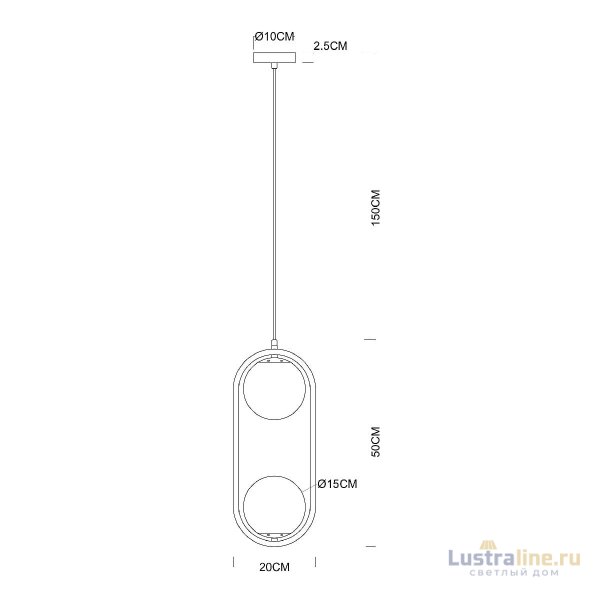 Подвесной светильник Arte Lamp Matisse A7745SP-2BK