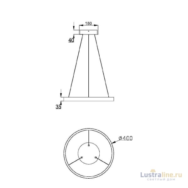Подвесной светильник Maytoni Rim MOD058PL-L22BK