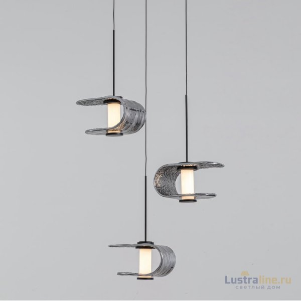 Подвесной светильник Delight Collection MD24020901-3A black/smoky Подвесной светильник Delight Collection MD24020901-3A black/smoky