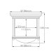 Потолочный светильник Hinkley Hadrian QN-HADRIAN-MINI-F-BR-CLEAR