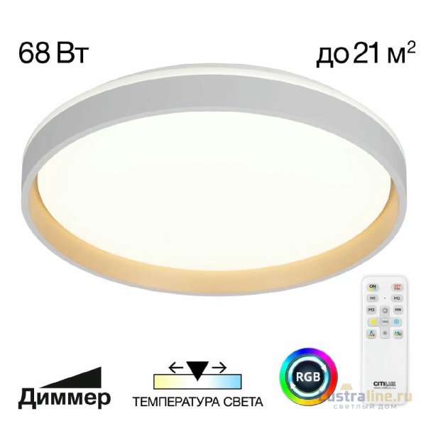 Потолочный светильник Citilux Enzo CL753450G Потолочный светильник Citilux Enzo CL753450G