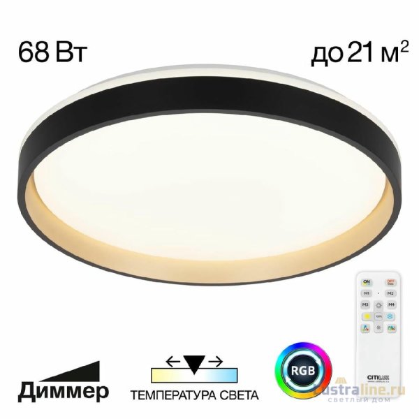 Потолочный светильник Citilux Enzo CL753451G Потолочный светильник Citilux Enzo CL753451G