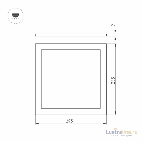 Светодиодная панель Arlight DL-INTENSO-S300x300-18W Warm3000 (WH, 120 deg, CRI90, 230V) 043551