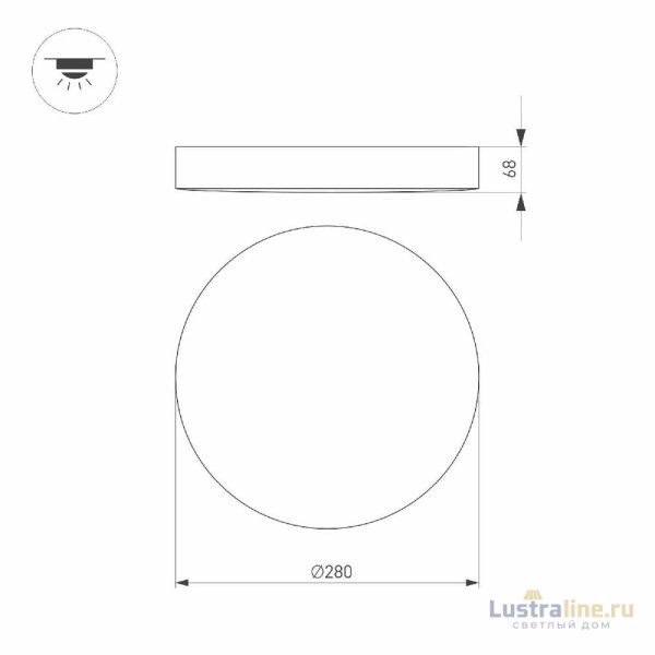 Потолочный светильник Arlight SP-FLOWER-R280-15W Warm3000 049794