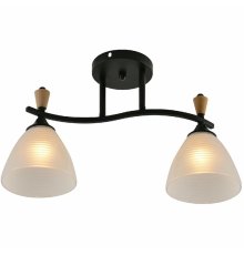 Потолочный светильник Reluce 01589-3.3-02B BK+WOOD