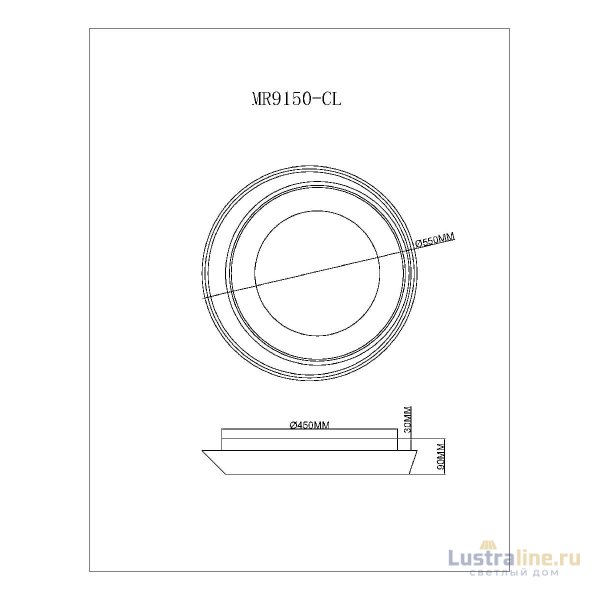 Потолочный светильник Myfar Phoebe MR9150-CL