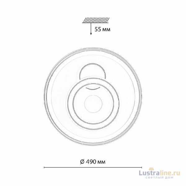 Потолочный светильник Sonex Gemini 7785/85L Потолочный светильник Sonex Gemini 7785/85L