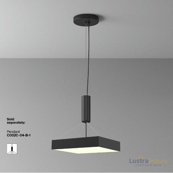 Потолочный светильник Maytoni Zon C032CL-45W3K-SQ-B