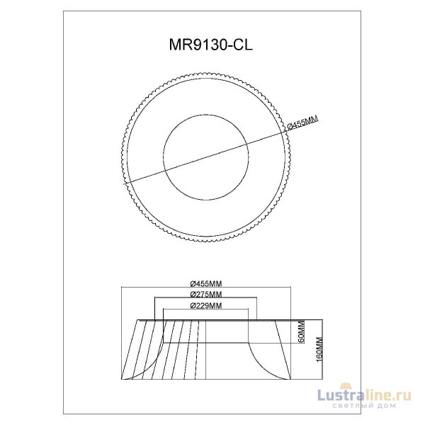 Потолочный светильник Myfar Tethys MR9130-CL Потолочный светильник Myfar Tethys MR9130-CL