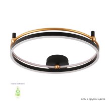 Потолочный светильник Crystal Lux FERNANDO PL72W LED BLACK/GOLD