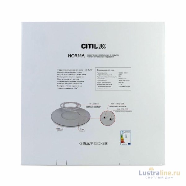 Потолочный светильник Citilux Norma CL748601