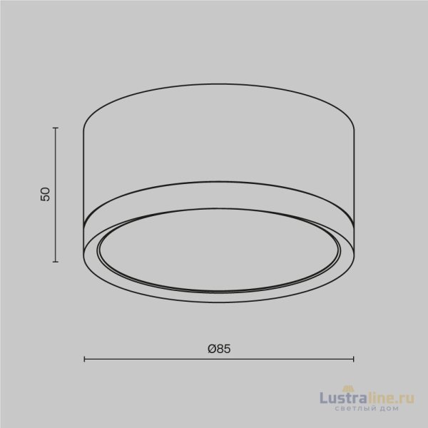 Потолочный светильник Maytoni Technical Hoop C086CL-GX53-SRD-BW