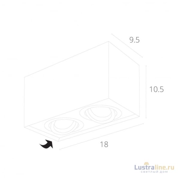 Потолочный светильник Arte Lamp Factor A5544PL-2BK