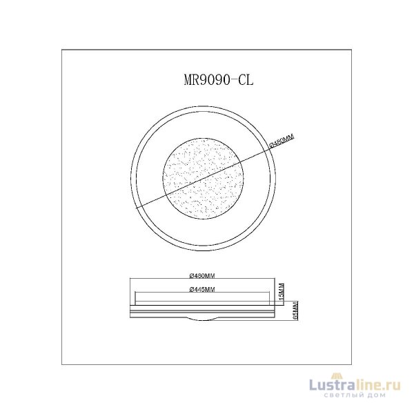 Потолочный светильник Myfar Despina MR9090-CL Потолочный светильник Myfar Despina MR9090-CL