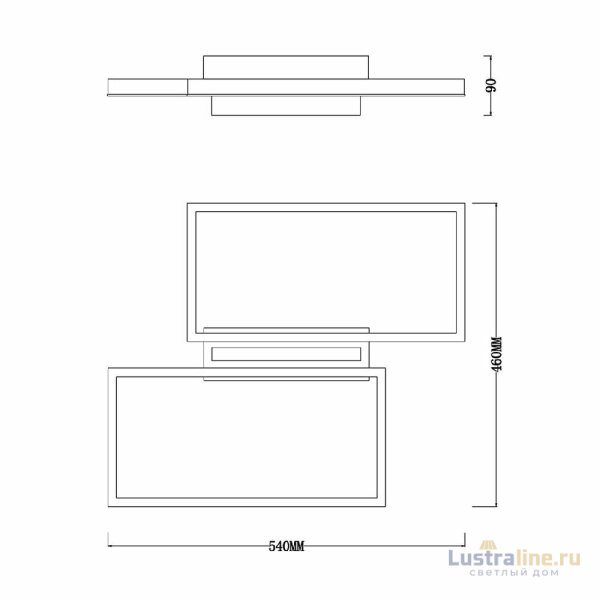 Потолочный светильник Escada Scales 10209/2LED White Потолочный светильник Escada Scales 10209/2LED White