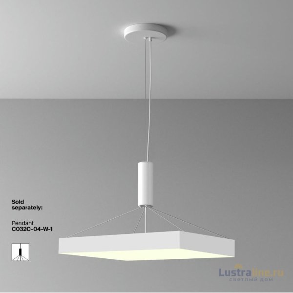 Потолочный светильник Maytoni Zon C032CL-90W3K-SQ-W Потолочный светильник Maytoni Zon C032CL-90W3K-SQ-W
