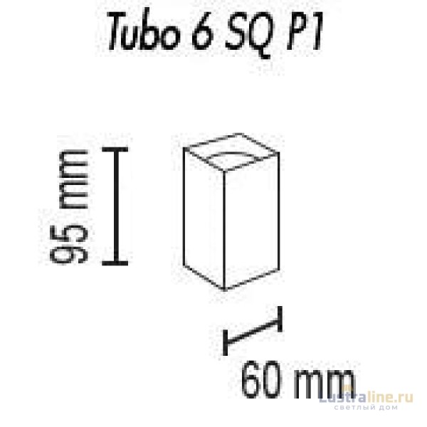 Потолочный светильник TopDecor Tubo6 SQ P1 11