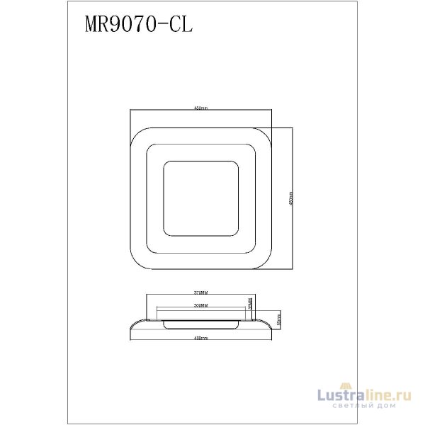 Потолочный светильник Myfar Sao MR9070-CL