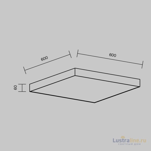 Потолочный светильник Maytoni Zon C032CL-90W3K-SQ-B Потолочный светильник Maytoni Zon C032CL-90W3K-SQ-B