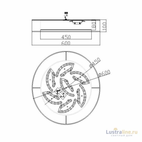 Потолочный светильник Freya Zoticus FR6005CL-L48G Потолочный светильник Freya Zoticus FR6005CL-L48G