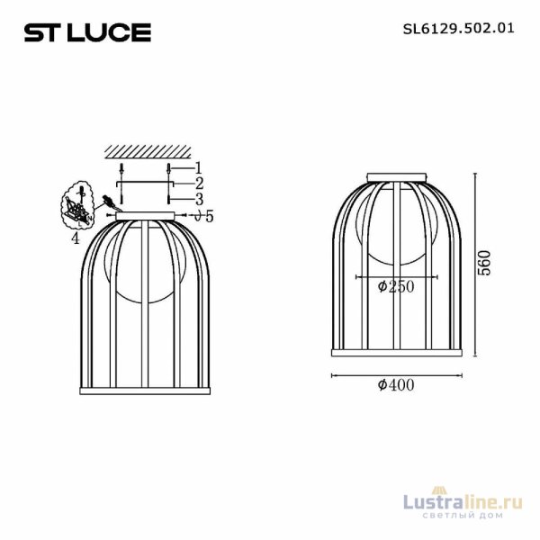 Потолочный светильник ST Luce Nordic SL6129.502.01