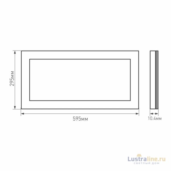 Светодиодная панель Arlight IM-300x600A-18W Warm White 023152(1)