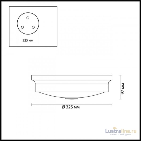Потолочный светильник Odeon Light 4825/3C Потолочный светильник Odeon Light 4825/3C