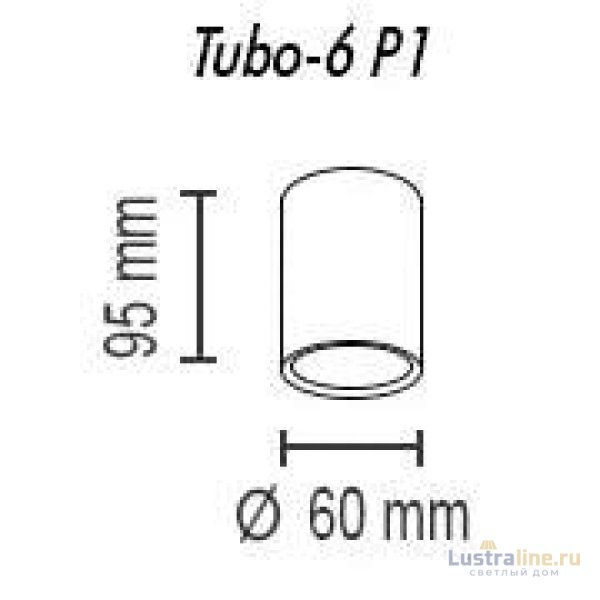 Потолочный светильник TopDecor Tubo6 P1 22 Потолочный светильник TopDecor Tubo6 P1 22