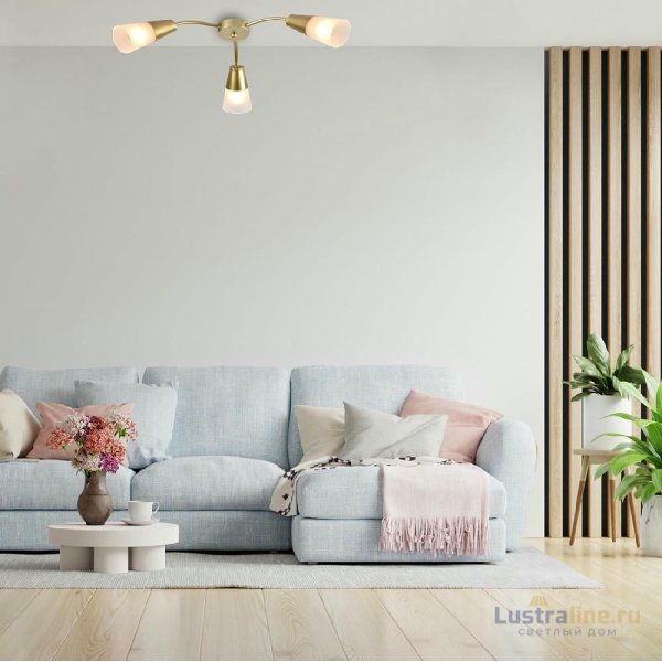 Потолочный светильник Escada Aquilegia 1100/3P Gold Потолочный светильник Escada Aquilegia 1100/3P Gold