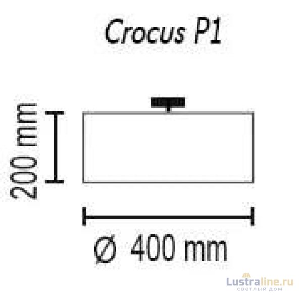 Потолочный светильник TopDecor Crocus Glade P1 01 03g
