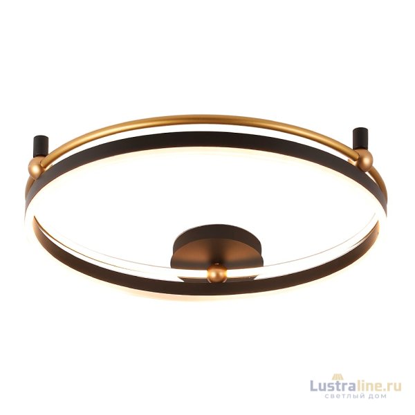Потолочный светильник Crystal Lux FERNANDO PL72W LED BLACK/GOLD